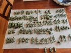 Marx Vintage Battleground Americans Lot - 100 Figures American Patrol?