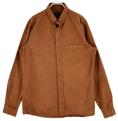 COS Chemise Boutonnée Décontractée Homme Manches Longues Taille S Marron - Photo 1/4