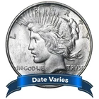 1922 - 1935 $1 Peace Silver Dollar About Uncirculated AU