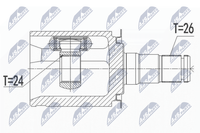 NTY Gelenksatz, Antriebswelle NPW-BM-092 FüR Mini