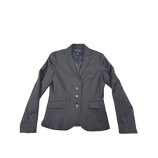 J.Crew Womens Super 120s Wool 3-Button Blazer Charcoal Gray Size 4 RN77388