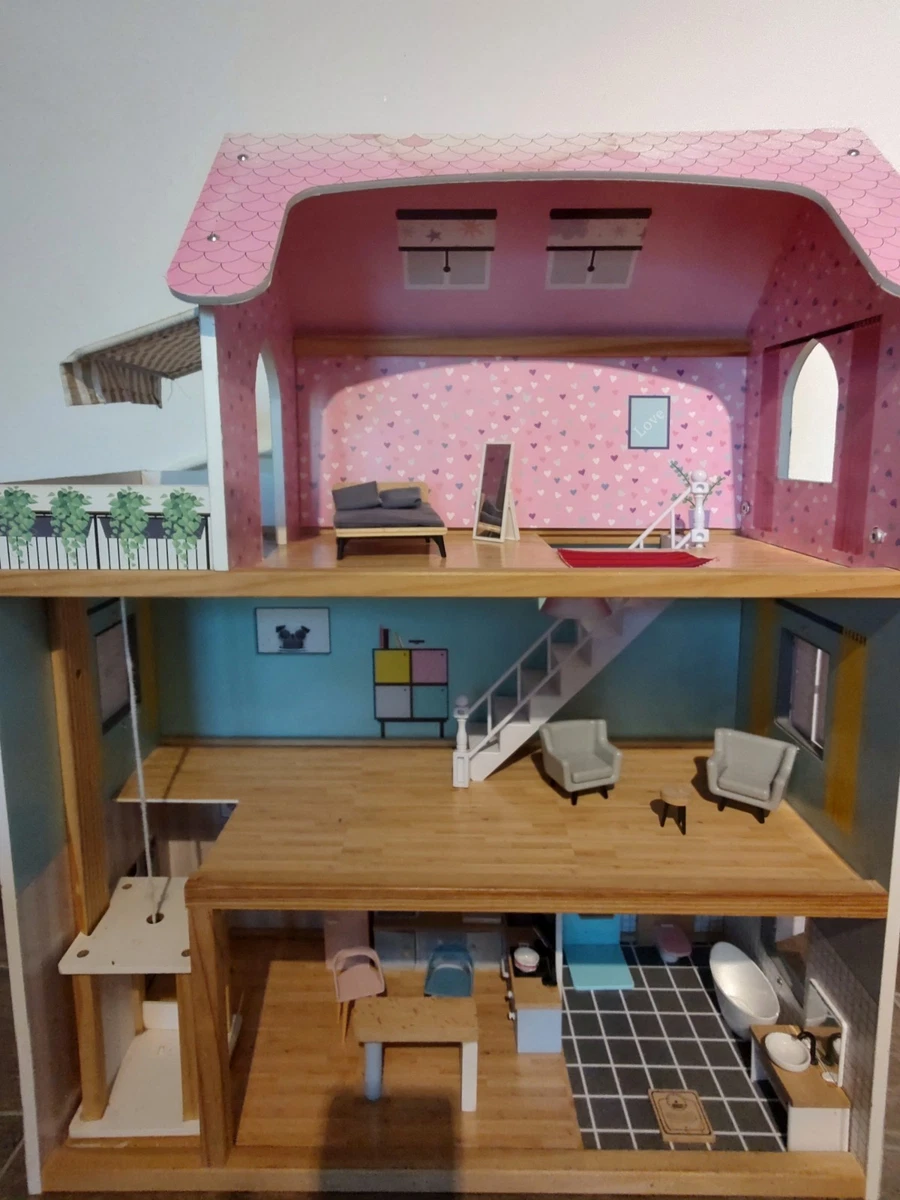 Set Di 3 Asce In Miniatura Scala 1:12 Con Manico In Legno E Testa In Metallo Per Casa Delle Bambole - Accessori Da Giardino