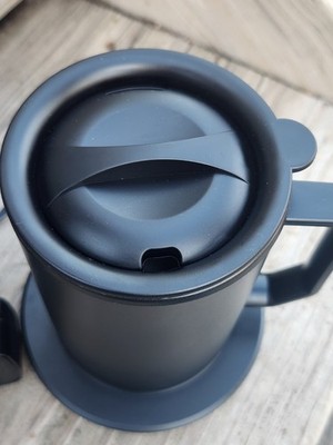 Self-Warming Mug Adjustable Temperature Mainstays Electric Charge Lid & Coaster