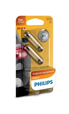 2x PHILIPS Premium Vision Soffitte SV8.5 12V 10W   Auto Innenraumlampe