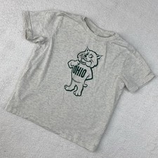 OHIO UNIVERSITY Youth Childrens T-Shirt Size 5/6 Rufus Bobcats Short Sleeve Tee