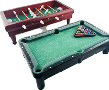 Mini Tabletop Pool Table  Foosball Set Bundle   Great for Office/Christmas Gift