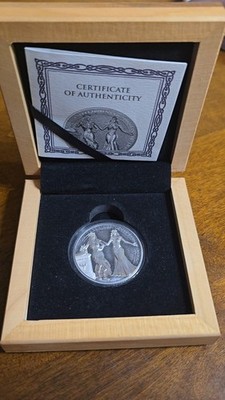 Germania Mint / The Allegories Italia & Germania 1oz 999 Silver Coin in box COA