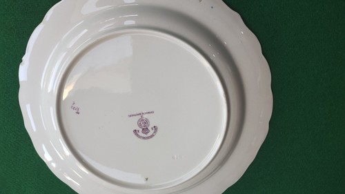 Antique Royal Worcester Vitreous Game Bird Plate Hand-Painted Gold Trim 9" See D - Picture 7 of 10