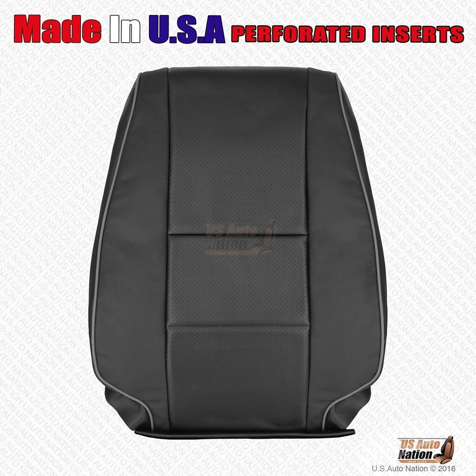 2001-2005 se adapta a Lexus IS300 parte inferior y superior del conductor cubierta de cuero perforado negro Foto 2 de 4