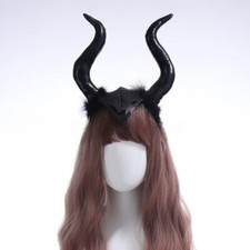 Maleficent Horn women Hair band for Halloween devil cosplay Dark demon goat prop