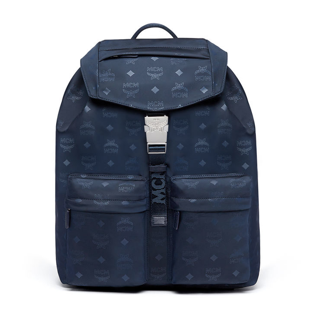 mcm dieter monogrammed nylon backpack
