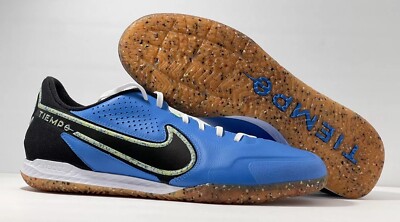 Nike Tiempo React Legend 9 Pro IC DA1183-403 Blue/Lime Glow/Gum US Men Size 6