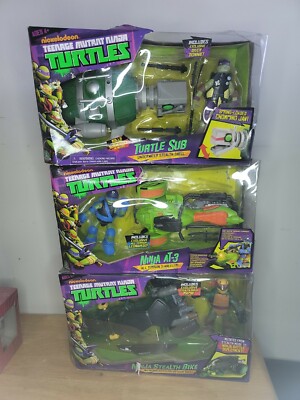 Lot of 3 Nickelodeon Teenage Mutant Ninja Turtles-Rafael, Donatello, Leonardo!!