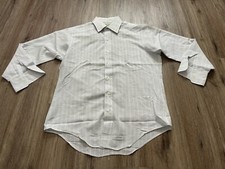 Vintage 1970s Arrow Kent Collection Men  s Long Sleeve Button Up Striped Shirt
