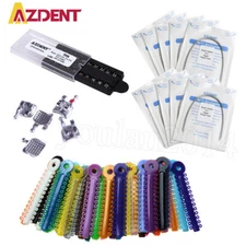 AZDENT Dental Orthodontic Ligature Ties/Roth 022 Bracket/Round Niti Arch Wires