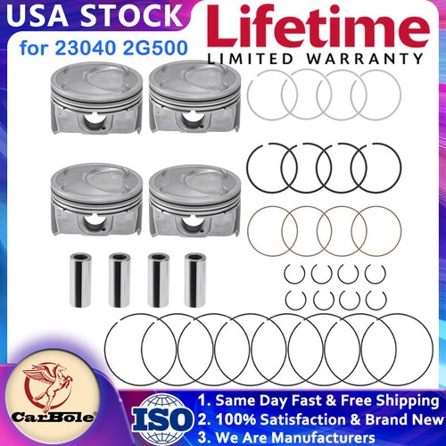 Engine Piston w/ Rings Kit 230402G500 for Hyundai Sonata Kia Sorento