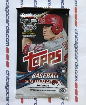 2018 Topps Series 1 HOBBY Pack Look4 Devers Albies RC Mike Trout Bryant AUTO