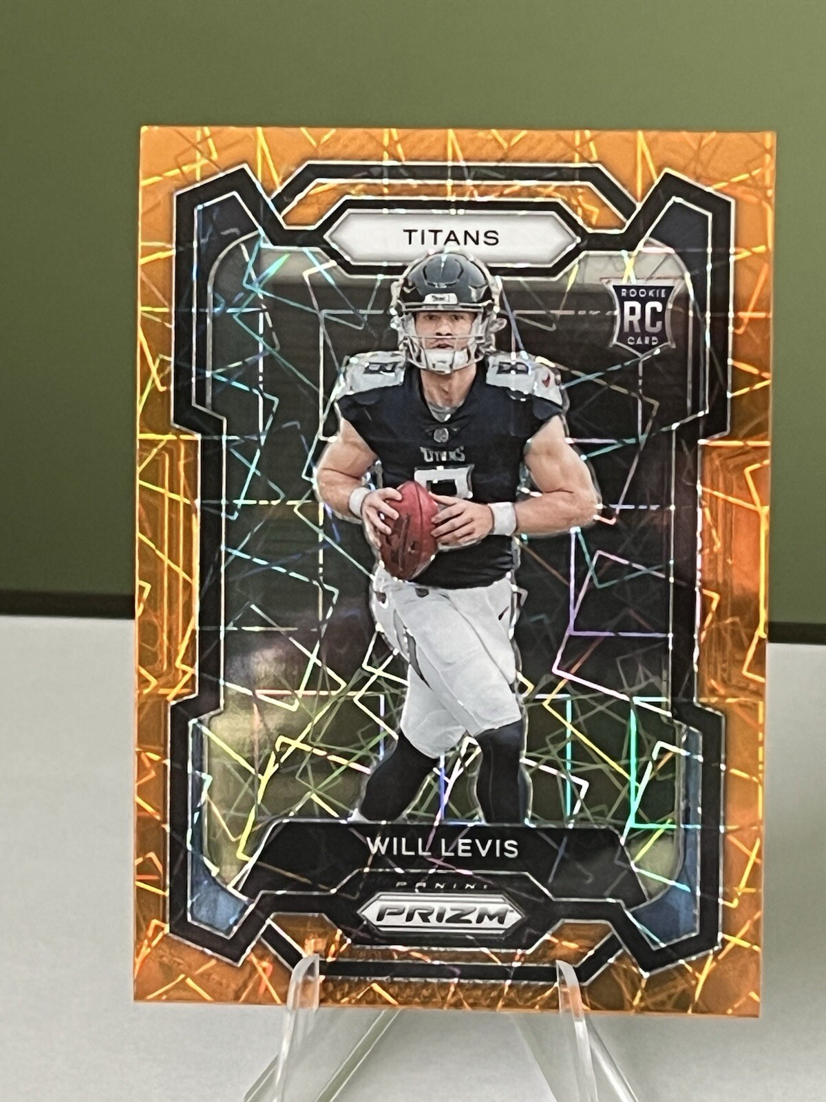 2023 Panini Prizm Will Levis RC Orange Lazer #397