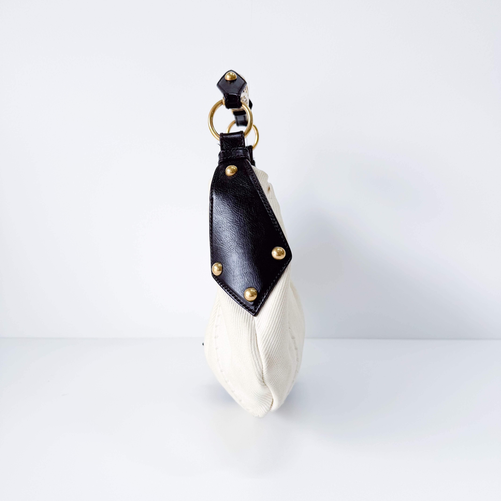 Borsa a tracolla SAINT LAURENT Mombasa in tela bianca