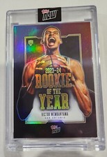 2023-24 TOPPS NOW #VW-6 VICTOR WEMBANYAMA "ROOKIE OF THE YEAR" RC SPURS HOLO