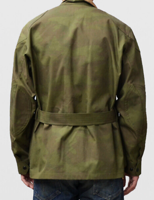 New Limited Edition RRL Camo Jacket Military Rain Jacket Belted