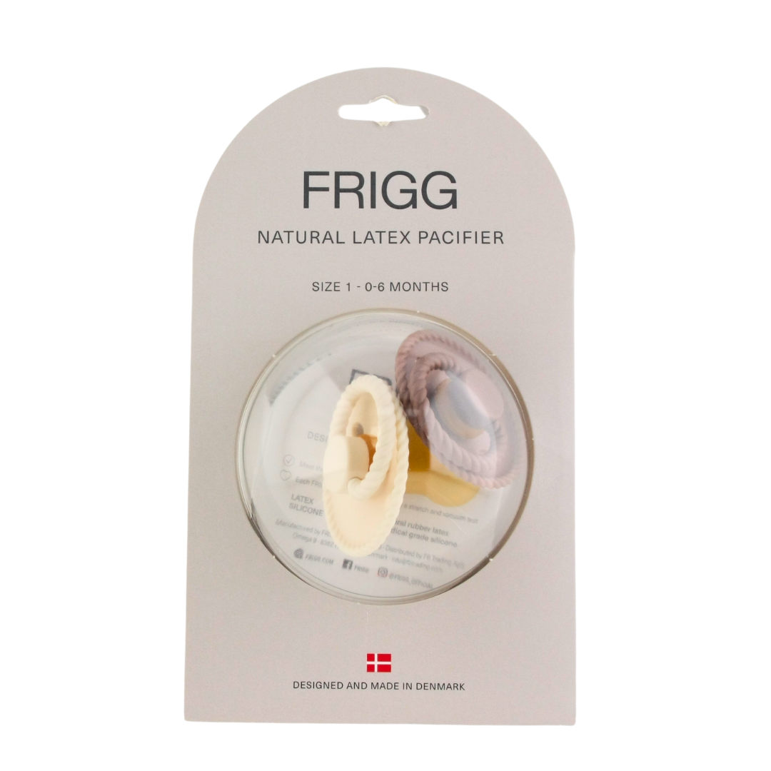 Frigg Natural Latex Pacifier Cream/ Sepia Size 0-6m or 6-18m FREE SHIPPING