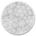 2 x Vinyl Aufkleber 20 cm (BW) - weiße Schneeflocke Weihnachten Schnee #35163