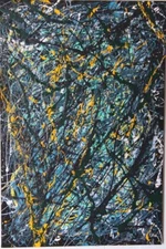 Original acrylic on canvas 1 inch canvas, Sustained weaving of depth & color