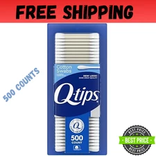 Q-tips Cotton Swabs For Hygiene and Beauty Care Original Cotton Swab 500 Pcs....