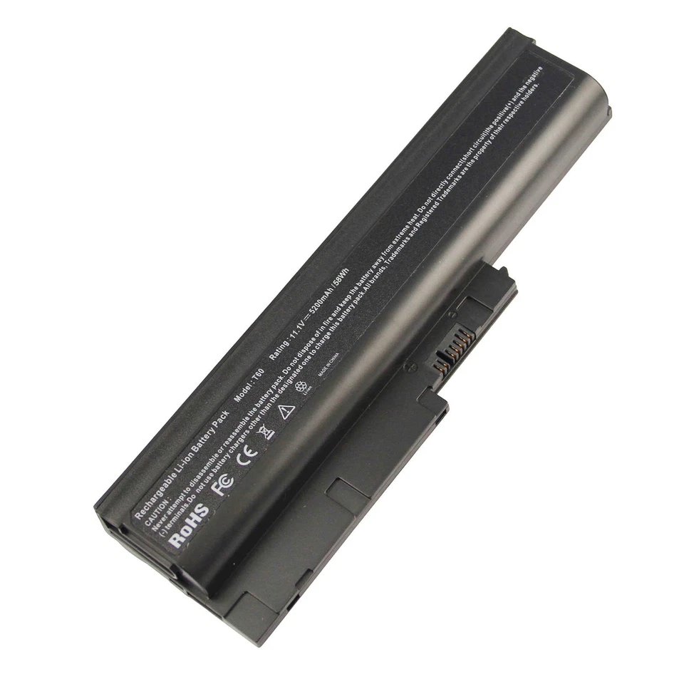 Laptop Battery for Lenovo IBM Thinkpad T60 T61P R60 SL300 SL500 T500 42T4504 - Image 3 of 4