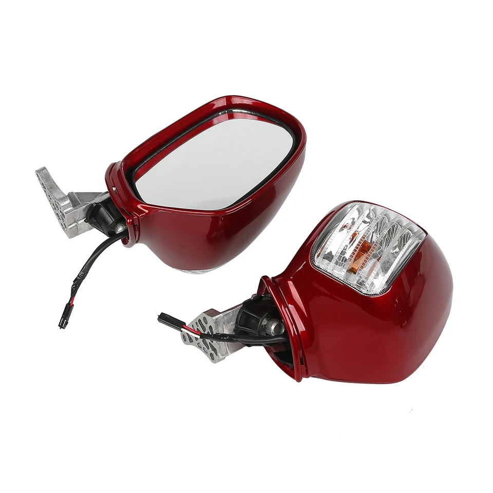 Red Rear View Mirrors with Turn Signal Fit For Honda Goldwing GL1800 2001-2017 — 第 4/4 张图片