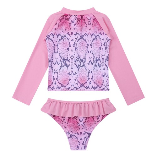 Kids Girls Swimsuit Rashguard Set Summer Beach Tankini UPF 50+ Beach Swimwear - Picture 52 of 71