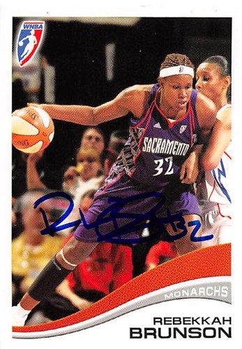 Rebekkah Brunson autographed Basketball Card 2007 WNBA Enterprises #71