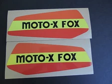 1978 SUZUKI RM 125 MOTO X FOX Gas Tank Decal Set. AHRMA VINTAGE MOTOCROSS
