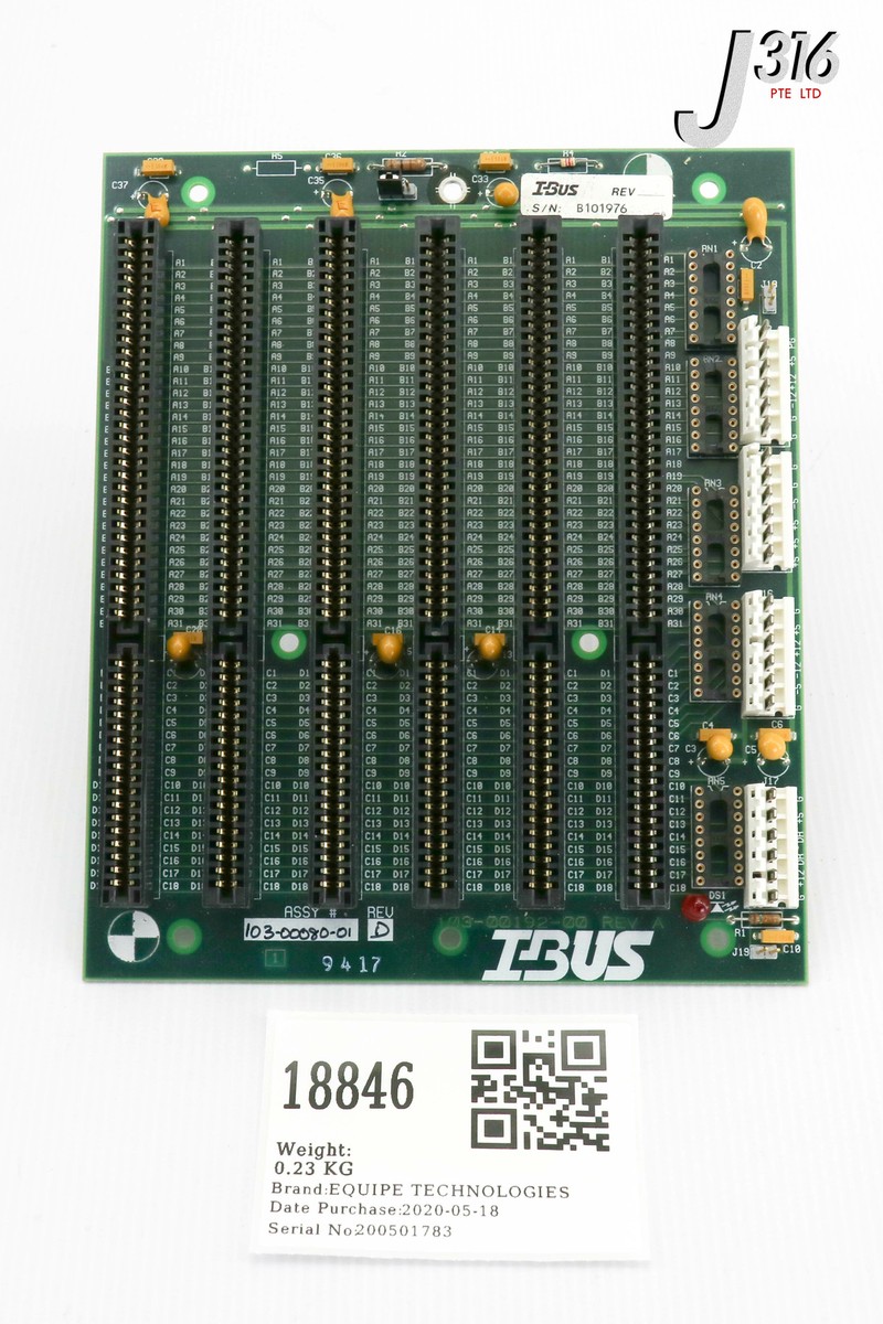 18846 EQUIPE TECHNOLOGIES PCB, IBUS, 103-00192-00, 103-00082-00