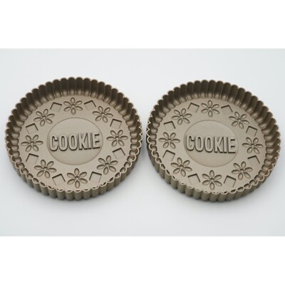 Chicago Metallic Bakeware Cookie Cake Pan 9'' Kitchen Baking Jello Mold Set of 2