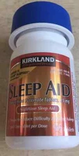 Sleep Aid, Kirkland Brand 96 Tablets - Docylamine Succinate 25mg - FREE SHIPPING