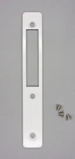 Global Door Controls - Mortise Deadbolt Faceplate, TH1100-FP1-WH