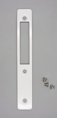 Global Door Controls - Mortise Deadbolt Faceplate, TH1100-FP1-WH