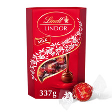 Lindt Lindor Milk Chocolate Truffles Box Large - Approx 26 balls, 337g Gift Box