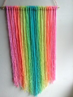 Macrame boho yarn art wall hanging  Home Decore  hand made .
