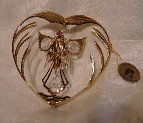 Austrian Crystal Mascot Intl. 24K Gold Plated ANGEL Star Sun Catcher 1996 #8 - Picture 3 of 5