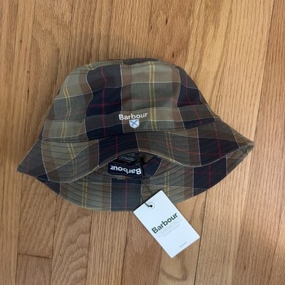 Barbour England Iconic Tartan Check Bucket Hat Men s XL Fishing Football