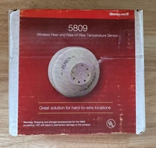 New Sealed Honeywell 5809 Wireless Heat Detector Rate of Rise/ Fixed Temperature