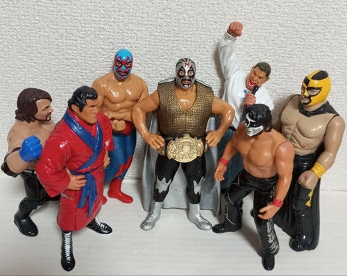 Inoki Mascaras Pro Wrestling Figure 2-Face Mask New Japan Used | eBay