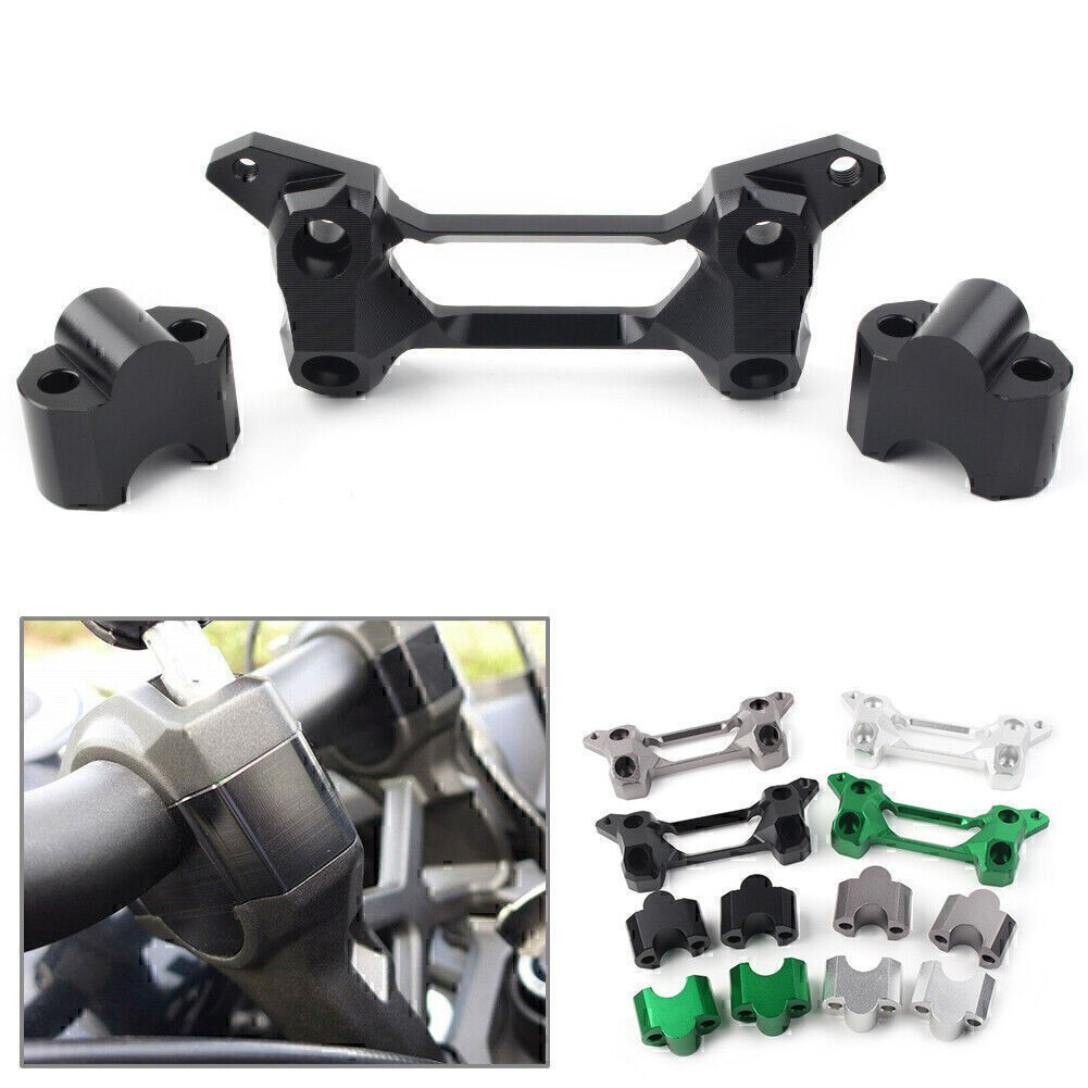 CNC Height Riser Handlebar Clip For Kawasaki VERSYS 650 KLE650 2015-2020 VN650