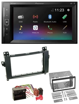 Pioneer DAB MP3 2DIN Bluetooth USB Autoradio für Mercedes B-Klasse T245 05-11 - Bild 1 von 4