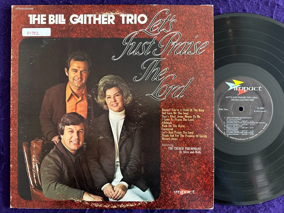 7x EX Lot BILL GAITHER TRIO Christmas Retrospect Something Beautiful Faith 7LP - Image 4 of 4