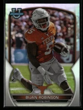 Bijan Robinson 2022 Bowman University Chrome #70 Refractor Texas Longhorns