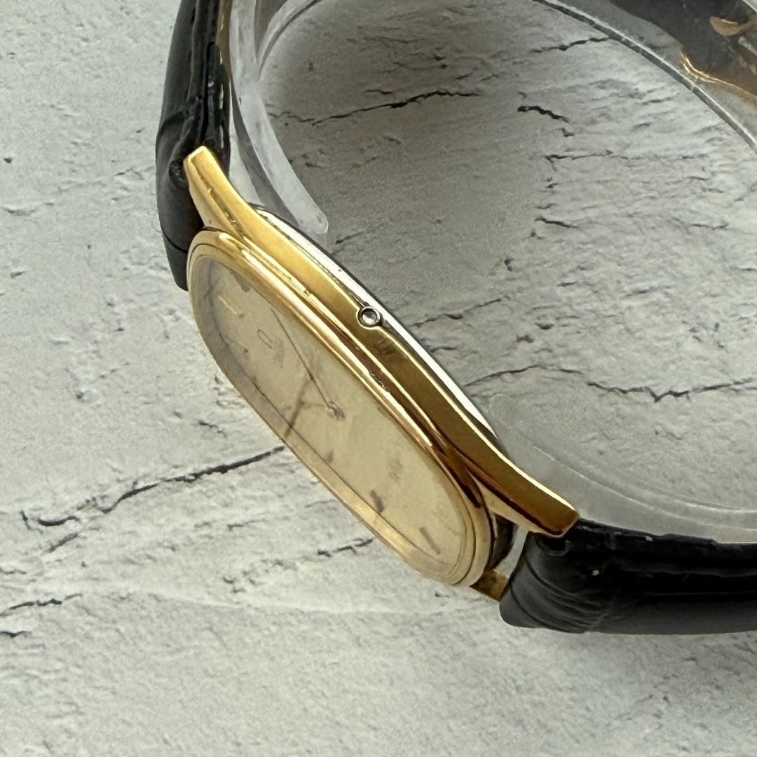 OMEGA Deville Men's Watch Quartz Rectangular Gold… - image 7